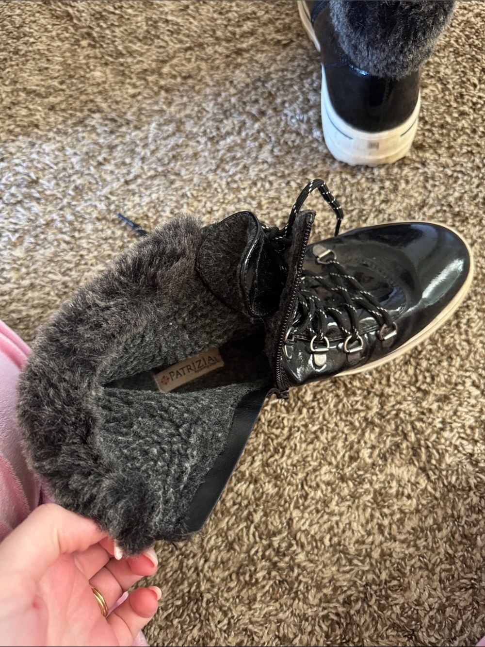Women's winter zip up ankle Boots - Picture 5 of 6